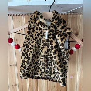 3T Carter’s Leopard Print Vest with Hood
